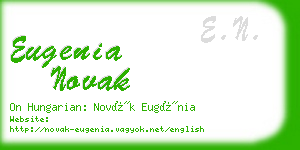 eugenia novak business card